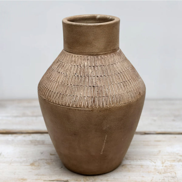 Kemi Terracotta Vase - Antique